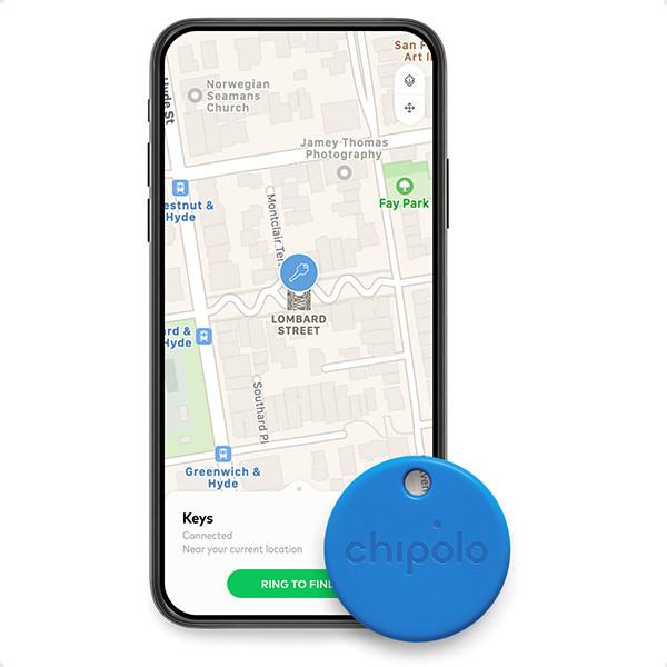 Chipolo One Bluetooth Tracker | Wit, Zwart, Rood, Blauw | 4 stuks  LCH00018 - 3