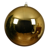 Kerstbal | Ø 14 cm | Glanzend | Goud | 1 stuk | Decoris LLU00367