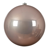 Kerstbal | Ø 20 cm | Glanzend | Poederroze | 1 stuk | Decoris LLU00378