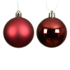 Kerstballen | Ø 10 cm | Glanzend en mat | Ossenbloed | 4 stuks | Decoris LLU00363 - 2