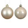 Kerstballen | Ø 10 cm | Glanzend en mat | Parel | 4 stuks | Decoris LLU00364 - 2