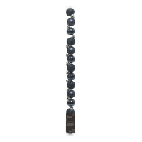 Kerstballen | Ø 3 cm | Glanzend, mat en glitter | Nachtblauw | 14 stuks | Decoris LLU00336