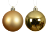 Kerstballen | Ø 4 cm | Glanzend en mat | Goud | 16 stuks | Decoris LLU00344 - 2