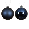 Kerstballen | Ø 4 cm | Glanzend en mat | Nachtblauw | 16 stuks | Decoris LLU00348 - 2