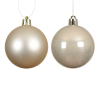 Kerstballen | Ø 4 cm | Glanzend en mat | Parel | 16 stuks | Decoris LLU00346 - 2