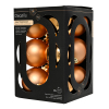Kerstballen | Ø 6 cm | Glanzend en mat | Brandy | 12 stuks | Decoris LLU00387 - 1