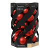 Kerstballen | Ø 6 cm | Glanzend en mat | Kerstrood | 30 stuks | Decoris LLU00337 - 1