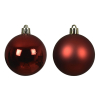 Kerstballen | Ø 6 cm | Glanzend en mat | Kerstrood | 30 stuks | Decoris LLU00337 - 2