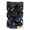 Kerstballen | Ø 6 cm | Glanzend en mat | Nachtblauw | 30 stuks | Decoris LLU00341 - 1