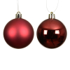 Kerstballen | Ø 6 cm | Glanzend en mat | Ossenbloed | 12 stuks | Decoris LLU00351 - 2