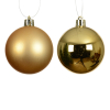 Kerstballen | Ø 8 cm | Glanzend en mat | Goud | 6 stuks | Decoris LLU00356 - 2