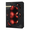 Kerstballen | Ø 8 cm | Glanzend en mat | Kerstrood | 6 stuks | Decoris LLU00355 - 1