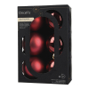 Kerstballen | Ø 8 cm | Glanzend en mat | Ossenbloed | 6 stuks | Decoris LLU00357 - 1