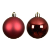 Kerstballen | Ø 8 cm | Glanzend en mat | Ossenbloed | 6 stuks | Decoris LLU00357 - 2