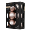 Kerstballen | Ø 8 cm | Glanzend en mat | Poederroze | 12 stuks | Decoris LLU00388 - 1