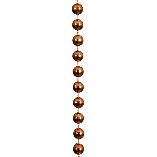 Kralenslinger kerstboom | 10 meter | Ø 0,8 cm | Brandy | Decoris LLU00330 - 2