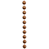Kralenslinger kerstboom | 10 meter | Ø 0,8 cm | Brandy | Decoris LLU00330 - 2