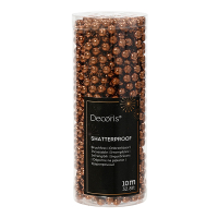 Kralenslinger kerstboom | 10 meter | Ø 0,8 cm | Espresso | Decoris LLU00329