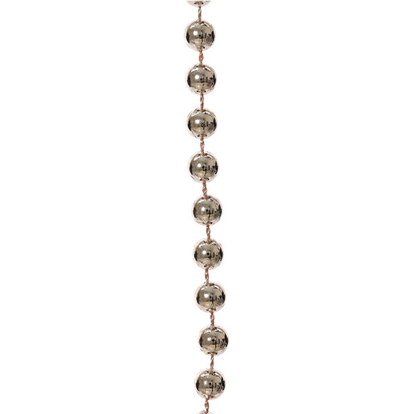 Kralenslinger kerstboom | 10 meter | Ø 0,8 cm | Poederroze | Decoris LLU00327 - 2
