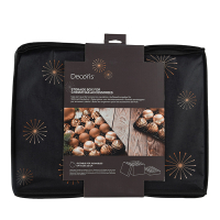 Opbergzak voor kerstballen Ø 10 cm | Bruin | Polyester | Decoris LLU00519