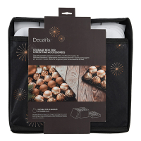Opbergzak voor kerstballen Ø 8 cm | Bruin | Polyester | Decoris LLU00520