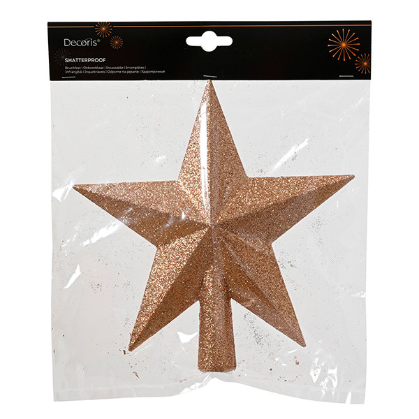 Piek kerstboom | Ster | Glitter | Brandy | Decoris LLU00385 - 2