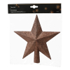 Piek kerstboom | Ster | Glitter | Espresso | Decoris LLU00398 - 2