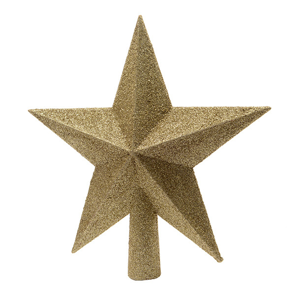 Piek kerstboom | Ster | Glitter | Goud | Decoris LLU00392 - 1