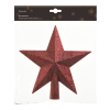 Piek kerstboom | Ster | Glitter | Ossenbloed | Decoris LLU00394 - 2