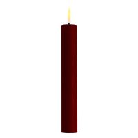 Deluxe HomeArt Led dinerkaars 15 cm | Bourgogne Rood | 3D vlam | 2 stuks | Deluxe HomeArt  LDH00183