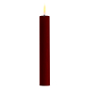 Led dinerkaars 15 cm | Bourgogne Rood | 3D vlam | 2 stuks | Deluxe HomeArt