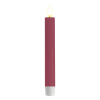 Led dinerkaars 15 cm | Magenta | 3D vlam | 2 stuks | Deluxe HomeArt