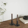 Led dinerkaars 15 cm | Mokka | 3D vlam | 2 stuks | Deluxe HomeArt LDH00113 - 2