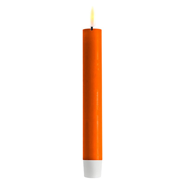 Deluxe HomeArt Led dinerkaars 15 cm | Oranje | 3D vlam | 2 stuks | Deluxe HomeArt  LDH00331 - 1