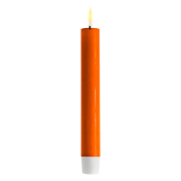Deluxe HomeArt Led dinerkaars 15 cm | Oranje | 3D vlam | 2 stuks | Deluxe HomeArt  LDH00331