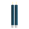Deluxe HomeArt Led dinerkaars 15 cm | Petroleum | 3D vlam | 2 stuks | Deluxe HomeArt  LDH00057