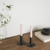 Led dinerkaars 15 cm | Roze | 3D vlam | 2 stuks | Deluxe HomeArt LDH00155 - 2