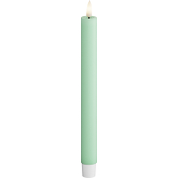 Deluxe HomeArt Led dinerkaars 2,2 x 24 cm | Mint | 3D vlam | 2 stuks | Deluxe HomeArt  LDH00564