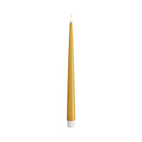 Deluxe HomeArt Led dinerkaars 2,2 x 28 cm | Curry | 3D vlam | Deluxe HomeArt  LDH00548