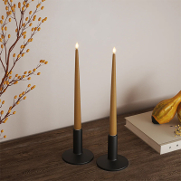 Led dinerkaars 2,2 x 28 cm | Curry | 3D vlam | Deluxe HomeArt LDH00548