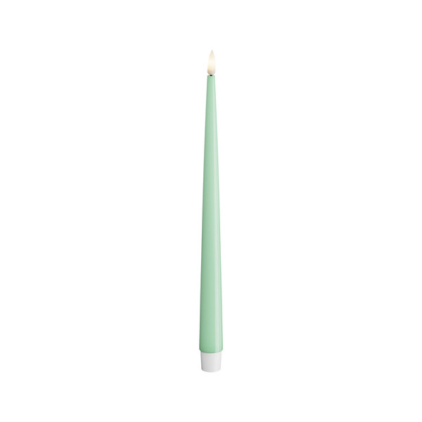 Deluxe HomeArt Led dinerkaars 2,2 x 28 cm | Mint | 3D vlam | 2 stuks | Deluxe HomeArt  LDH00565 - 1