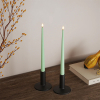 Led dinerkaars 2,2 x 28 cm | Mint | 3D vlam | 2 stuks | Deluxe HomeArt LDH00565 - 1