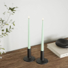 Led dinerkaars 2,2 x 28 cm | Mint | 3D vlam | 2 stuks | Deluxe HomeArt LDH00565 - 2