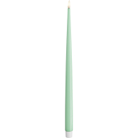 Deluxe HomeArt Led dinerkaars 2,2 x 38 cm | Mint | 3D vlam | 2 stuks | Deluxe HomeArt  LDH00566