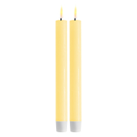 Deluxe HomeArt Led dinerkaars 24 cm | Geel | 3D vlam | 2 stuks | Deluxe HomeArt  LDH00142