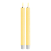 Led dinerkaars 24 cm | Geel | 3D vlam | 2 stuks | Deluxe HomeArt