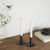 Led dinerkaars 24 cm | Ivoor | 3D vlam | 2 stuks | Deluxe HomeArt LDH00128 - 2