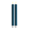 Deluxe HomeArt Led dinerkaars 24 cm | Petroleum | 3D vlam | 2 stuks | Deluxe HomeArt  LDH00058