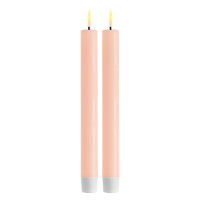 Deluxe HomeArt Led dinerkaars 24 cm | Roze | 3D vlam | 2 stuks | Deluxe HomeArt  LDH00156