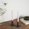 Led dinerkaars 24 cm | Roze | 3D vlam | 2 stuks | Deluxe HomeArt LDH00156 - 2